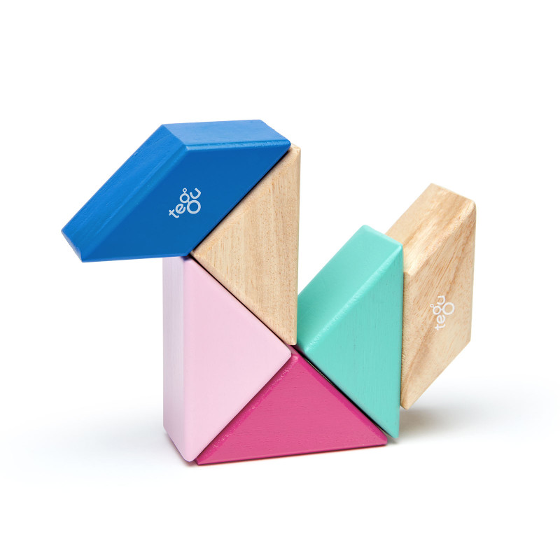 Magnetyczna układanka Tegu travel set Blossom – 6 elementów