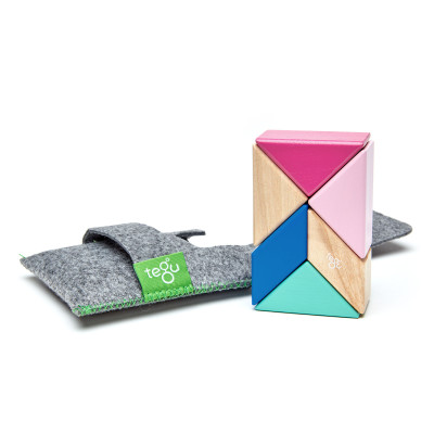 Magnetyczna układanka Tegu travel set Blossom – 6 elementów