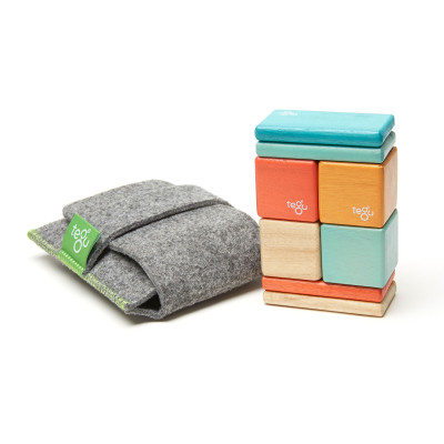 Magnetyczna drewniana układanka Tegu Travel Set Sunset – 8 elementów