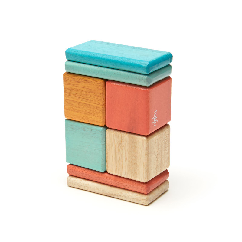 Magnetyczna drewniana układanka Tegu Travel Set Sunset – 8 elementów