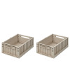 LIEWOOD pojemniki do przechowywania M Weston Sandy 2 sztuki