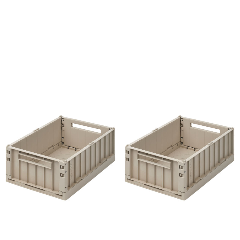 LIEWOOD pojemniki do przechowywania M Weston Sandy 2 sztuki