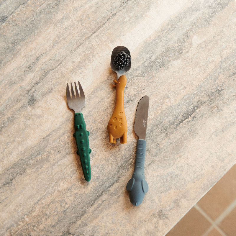 LIEWOOD dziecięce sztućce Tove Golden Caramel Mix