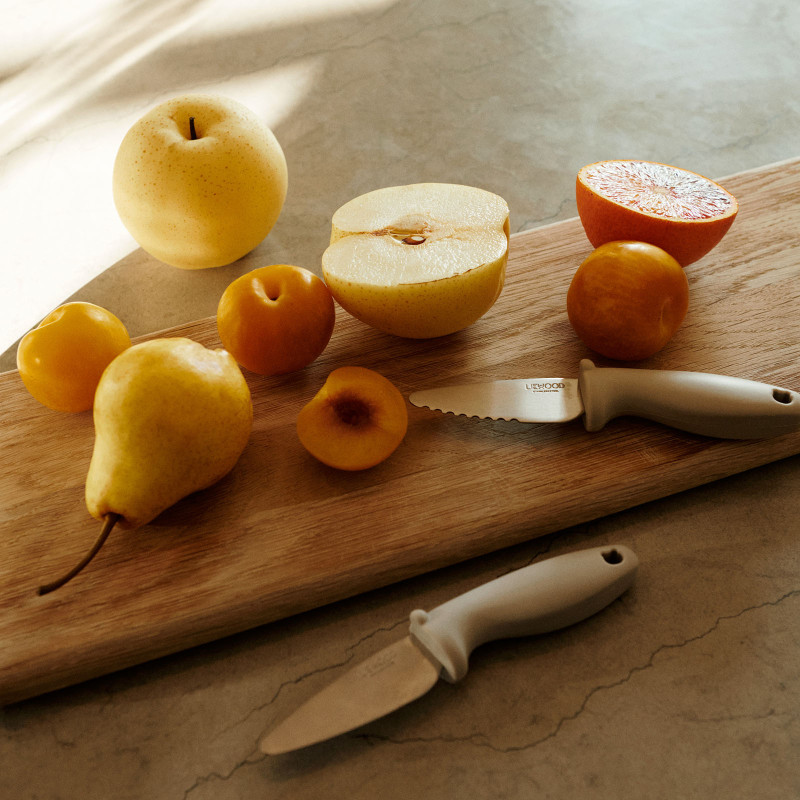 LIEWOOD zestaw dziecięcych nożyków Perry Sandy 2 sztuki