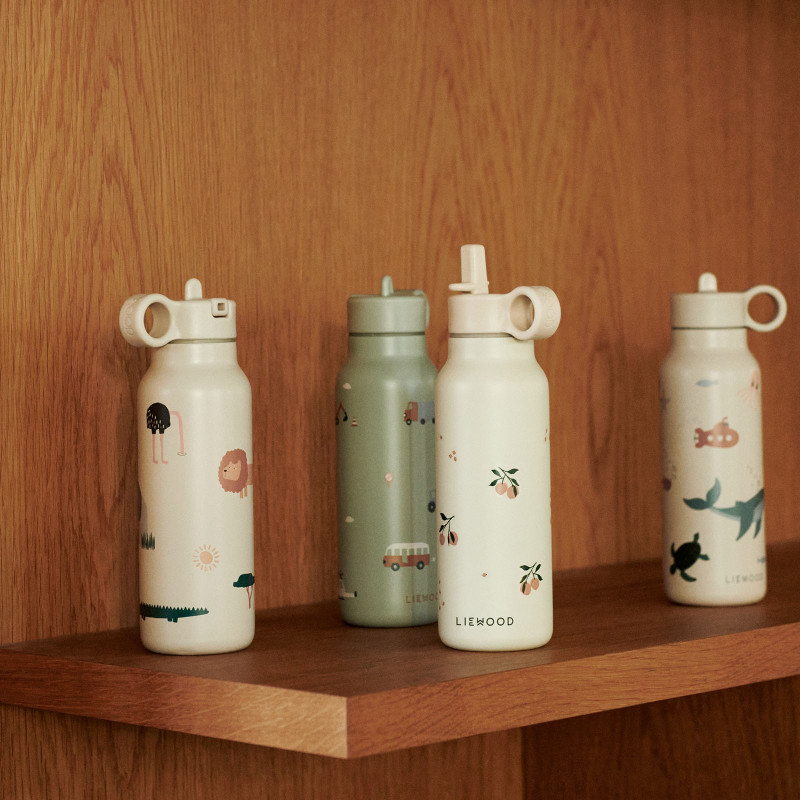 LIEWOOD butelka termiczna na napoje 350 ml Falk Vehicles Dove Blue Mix