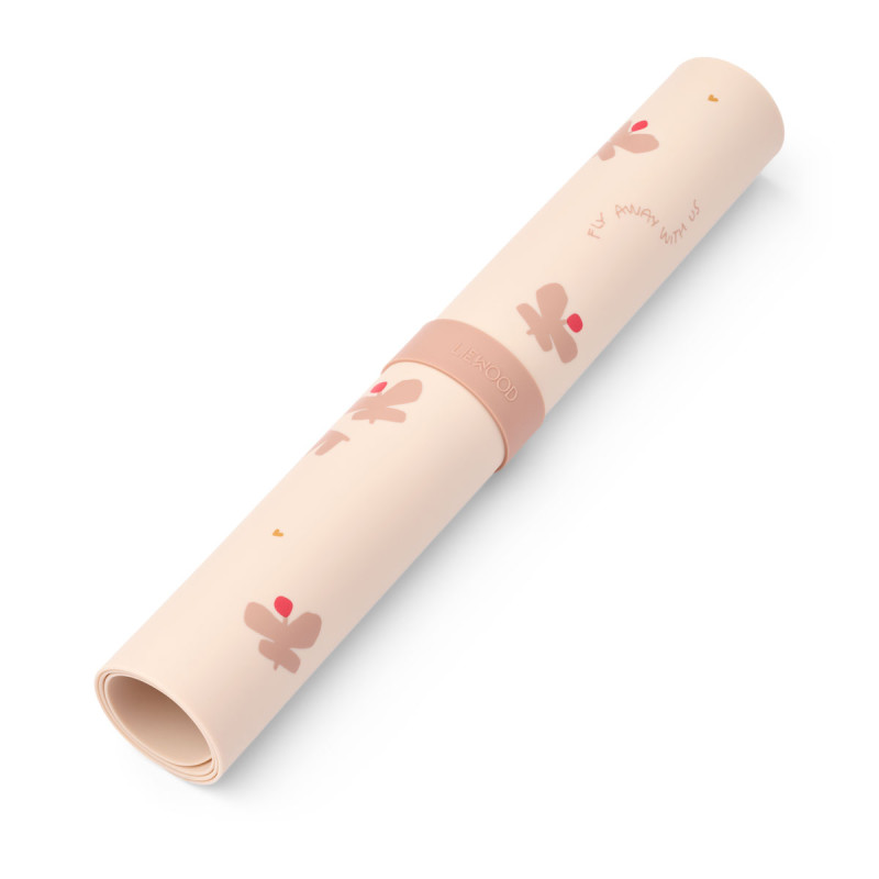 LIEWOOD silikonowa mata Jude Butterfly / Apple Blossom