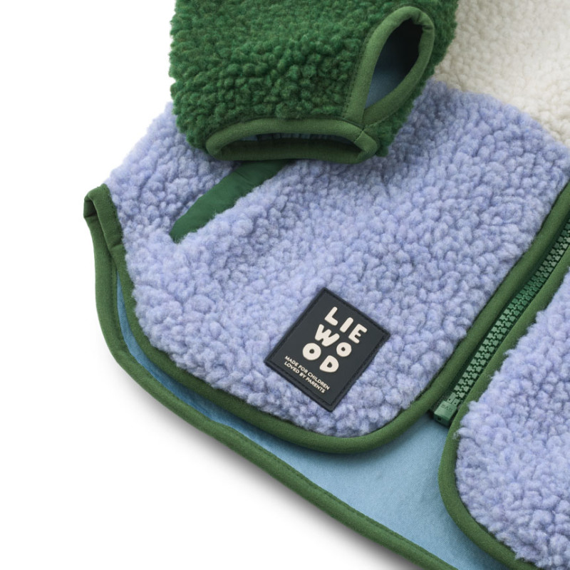 LIEWOOD Kurtka polarowa dla dzieci Nolan Dusty lavender multi mix