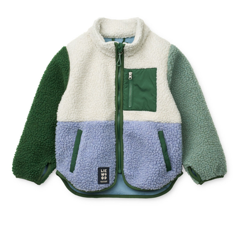 LIEWOOD Kurtka polarowa dla dzieci Nolan Dusty lavender multi mix