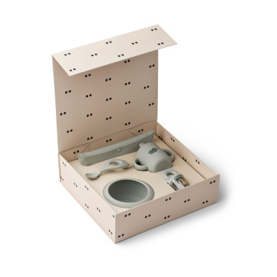 LIEWOOD zestaw do karmienia niemowląt Mileah Dove blue