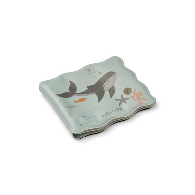 LIEWOOD Waylon magiczna książeczka wodna do kąpieli Sea creature / Sandy