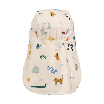 LIEWOOD Dziecięcy kapelusz kąpielowy UV Cecilia Around the world / Sandy