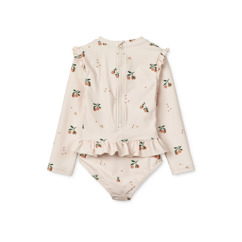 LIEWOOD Sille strój kąpielowy z długim rękawem Peach / Sea shell