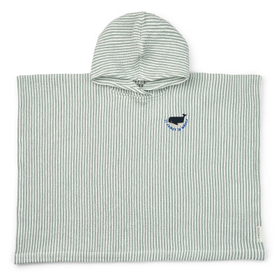 LIEWOOD ponczo Paco Embroidery Peppermint / Creme de la creme