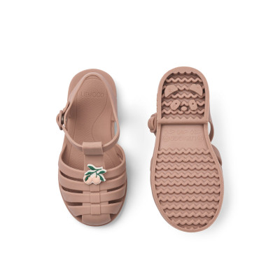 LIEWOOD sandały Bre Beach z ozdobami Peach / Dark rose