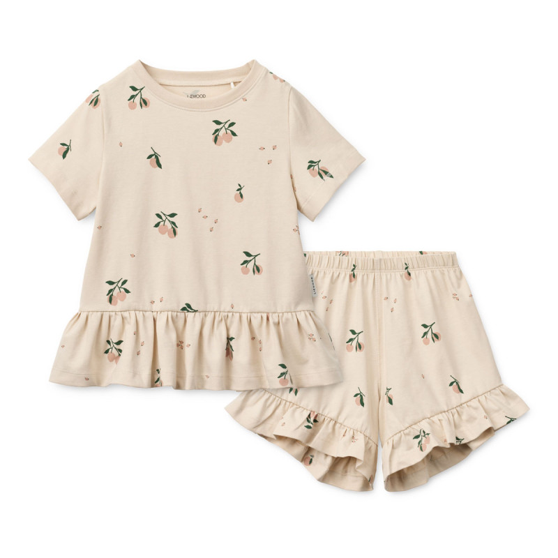 LIEWOOD zestaw z falbankami Ilford Peach mini / Sea shell