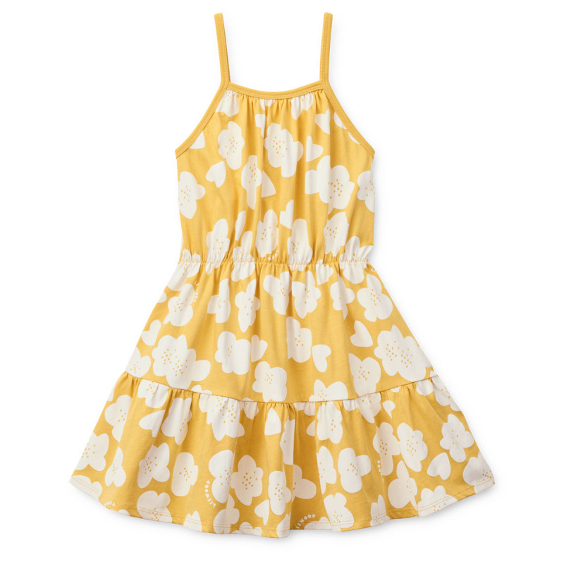 LIEWOOD sukienka Mollie Flower / Lemon yellow