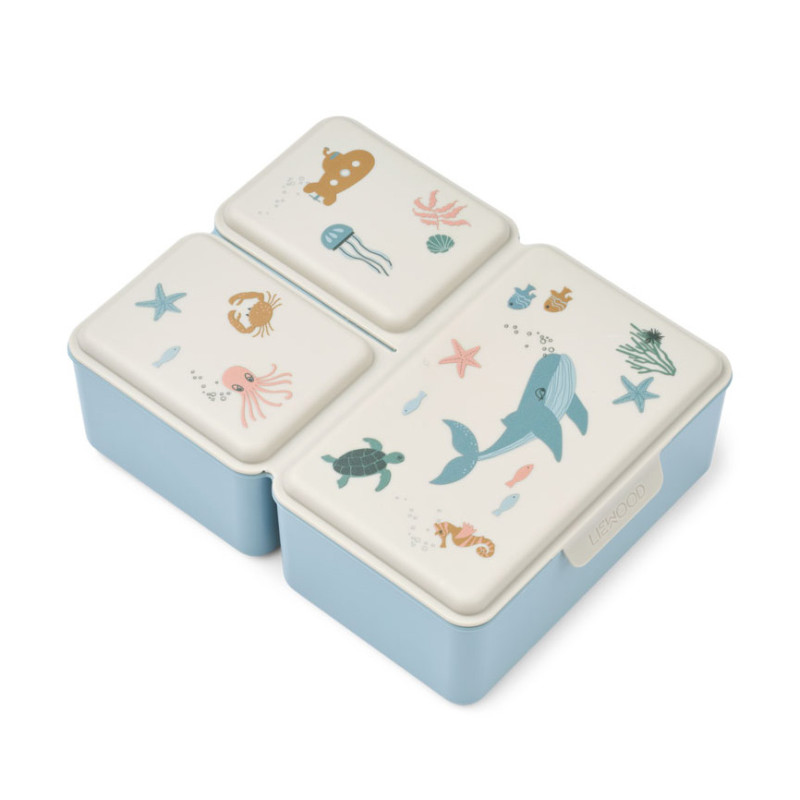 LIEWOOD lunchbox dziecięcy Driss Sea creature / Sandy