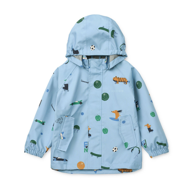 LIEWOOD wodoodporny zestaw Pedia – kurtka i spodnie Fun / Beach blue