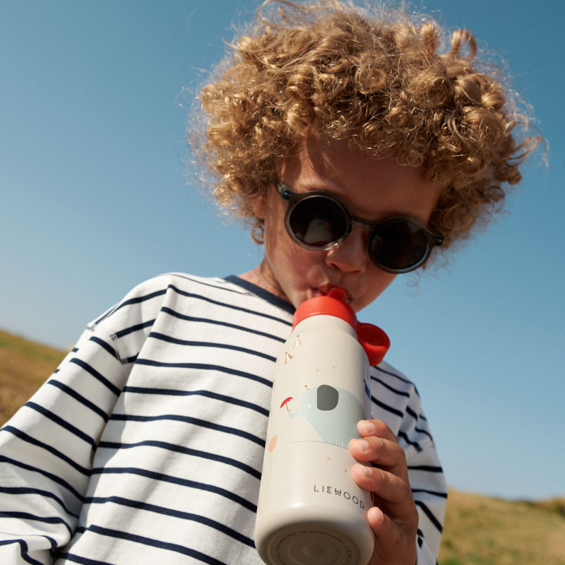 LIEWOOD okulary przeciwsłoneczne Darla Whale Blue transparent 1-3 lat