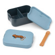 LIEWOOD lunchbox dziecięcy Kamil Tiger / Beach blue