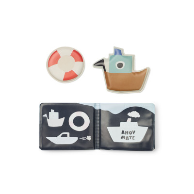 LIEWOOD Waylon magiczna książeczka wodna do kąpieli Sailing / Sandy