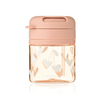 LIEWOOD Pavia kubek z tritanu ze słomką 280 ml Sweethearts / Pale tuscany