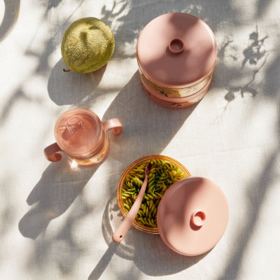 LIEWOOD Tritanowe pojemniki na jedzenie Dominique 500 ml zestaw 2 szt Peach / Sea shell