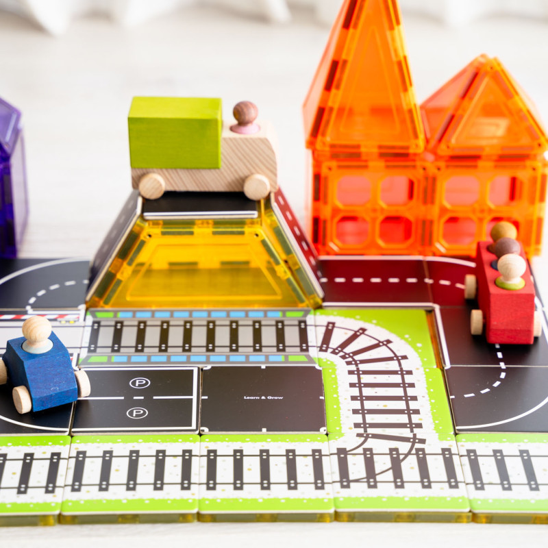 Karty magnetyczne tory kolejowe 36 szt