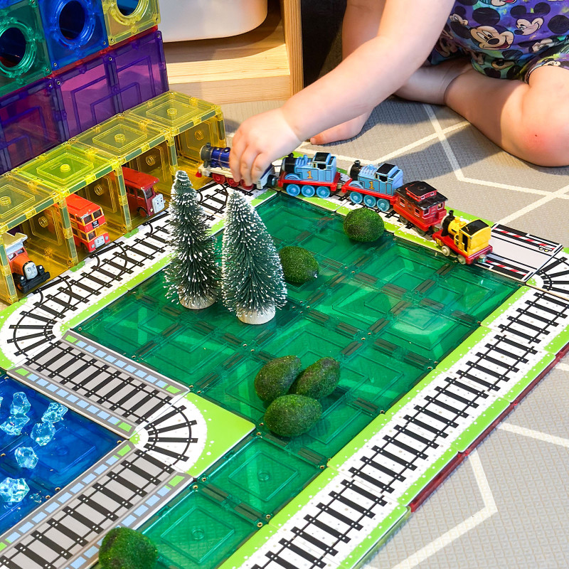 Karty magnetyczne tory kolejowe 36 szt