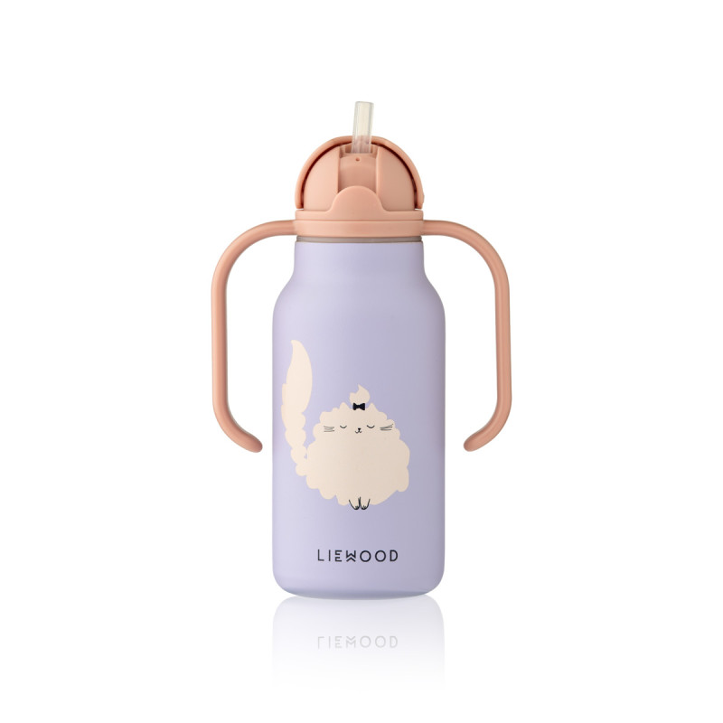 LIEWOOD butelka termiczna na napoje Kimmie 250 ml Cat / Warm lilac