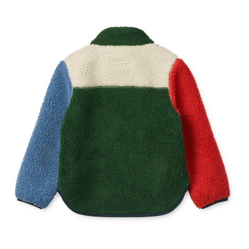 LIEWOOD Kurtka polarowa dla dzieci Noam Garden green multi mix