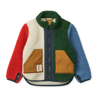 LIEWOOD Kurtka polarowa dla dzieci Noam Garden green multi mix