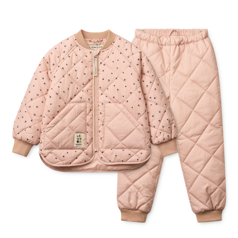 LIEWOOD ZELLA komplet termiczny Mini Cherry heart / Rosey