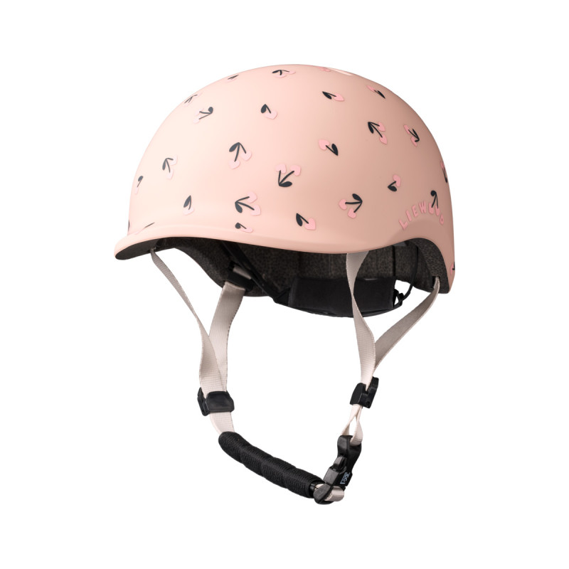 LIEWOOD kask rowerowy Milly Cherry heart / Rosey