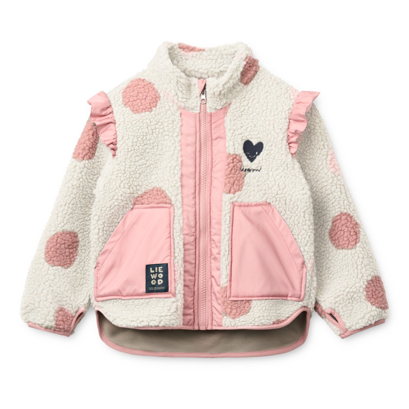 LIEWOOD Kurtka polarowa dla dzieci Noam Rose blush mix