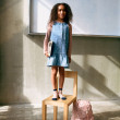 LIEWOOD Sybilla sukienka jeansowa Cherry heart sandy / Denim