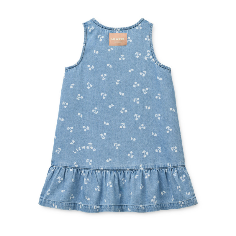 LIEWOOD Sybilla sukienka jeansowa Cherry heart sandy / Denim