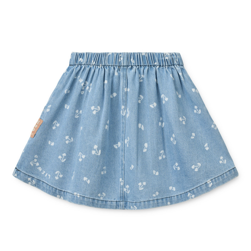 Spódnica jeansowa LIEWOOD Rio Cherry heart sandy / Denim