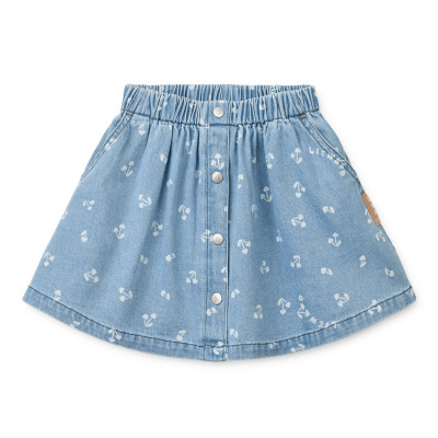 Spódnica jeansowa LIEWOOD Rio Cherry heart sandy / Denim