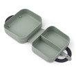 LIEWOOD Składany silikonowy lunchbox Elara Play / Dusty Peppermint