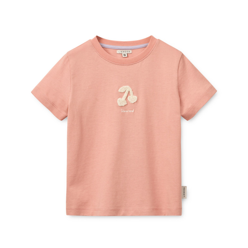 LIEWOOD Francis koszulka dziecięca Cherry heart / Rose blush