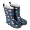 LIEWOOD dziecięce ocieplane kalosze Mason Dino roar / Classic navy