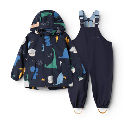 LIEWOOD zestaw przeciwdeszczowy Manu Dino roar / Classic navy