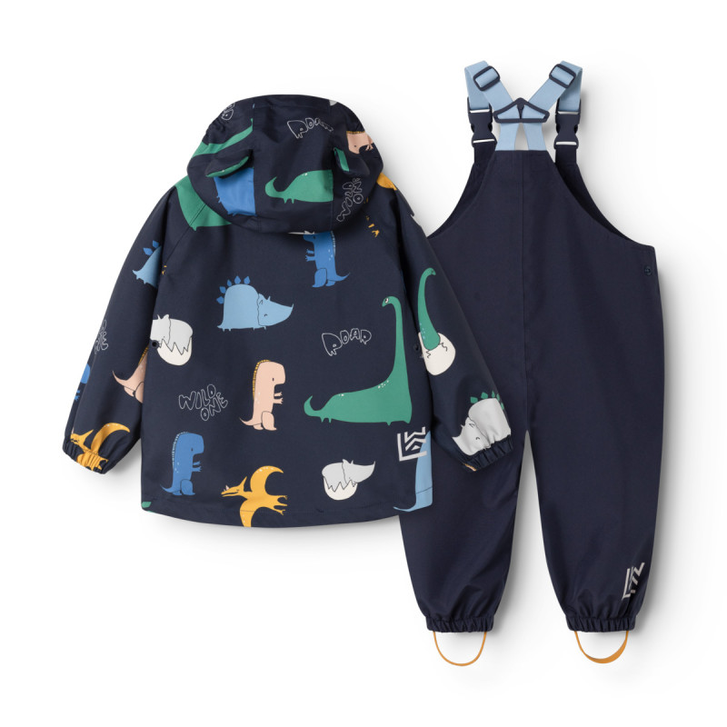 LIEWOOD zestaw przeciwdeszczowy Manu Dino roar / Classic navy