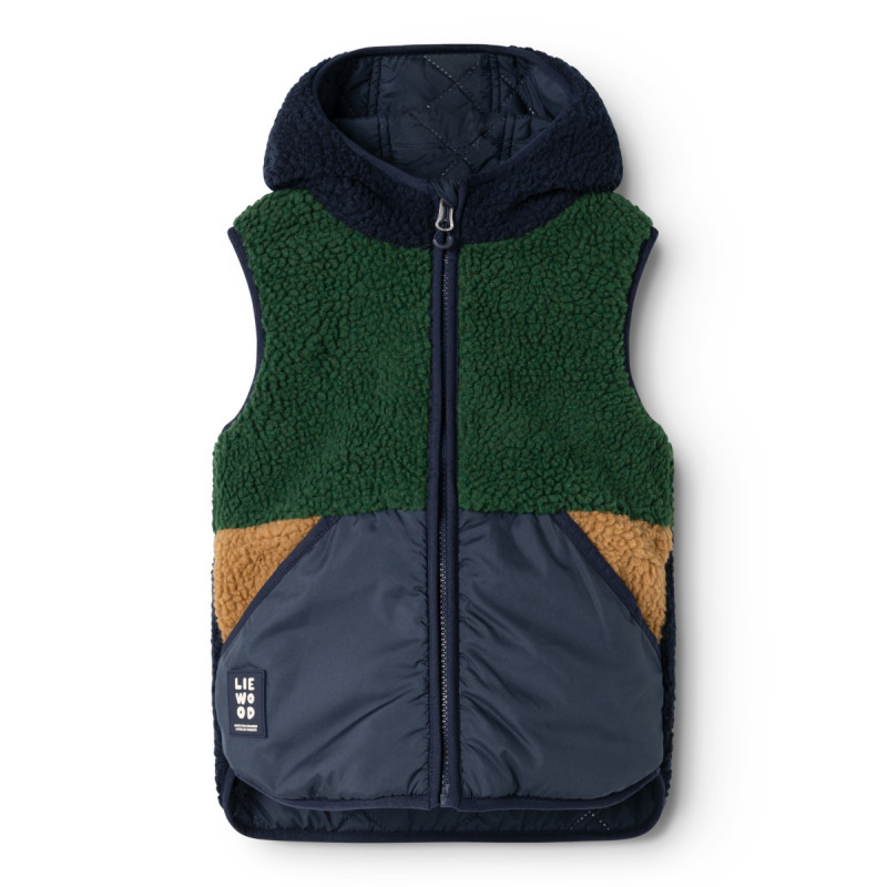 LIEWOOD dziecięca kamizelka dwustronna Diana Classic navy mix
