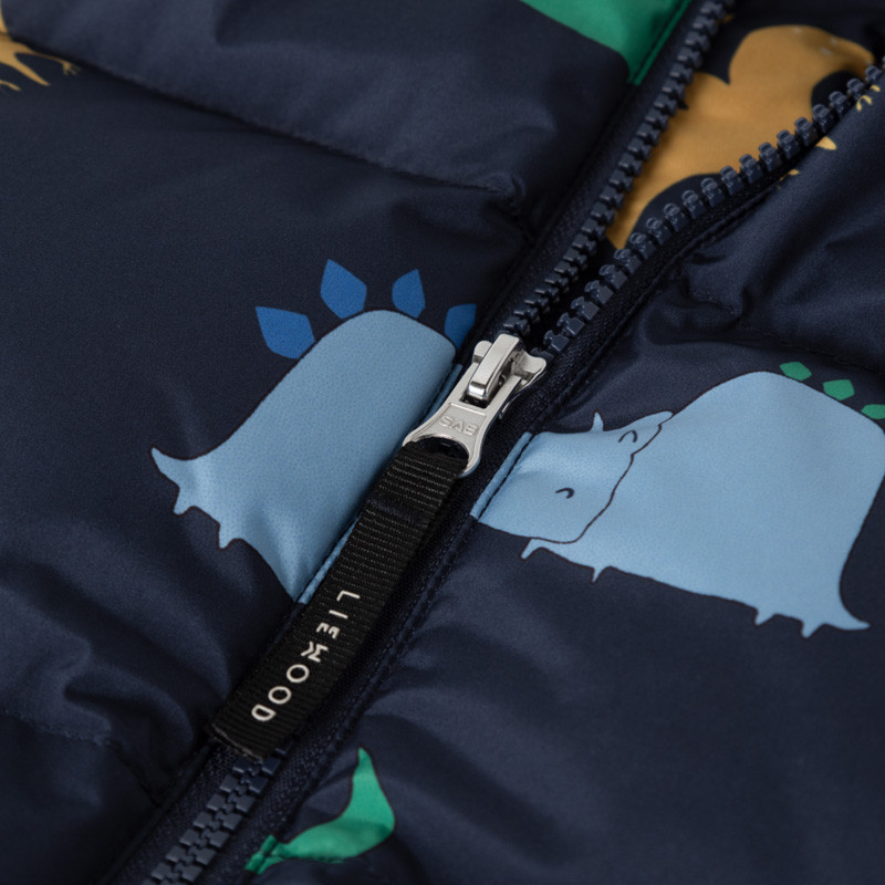 LIEWOOD Polle kurtka puchowa Dino roar / Classic navy