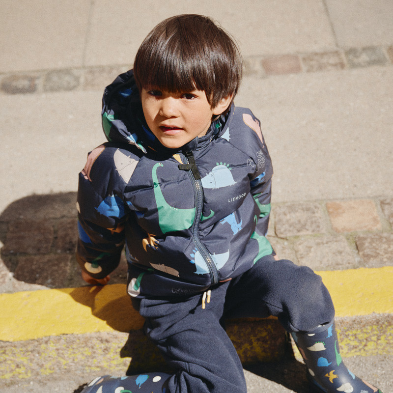 LIEWOOD Polle kurtka puchowa Dino roar / Classic navy