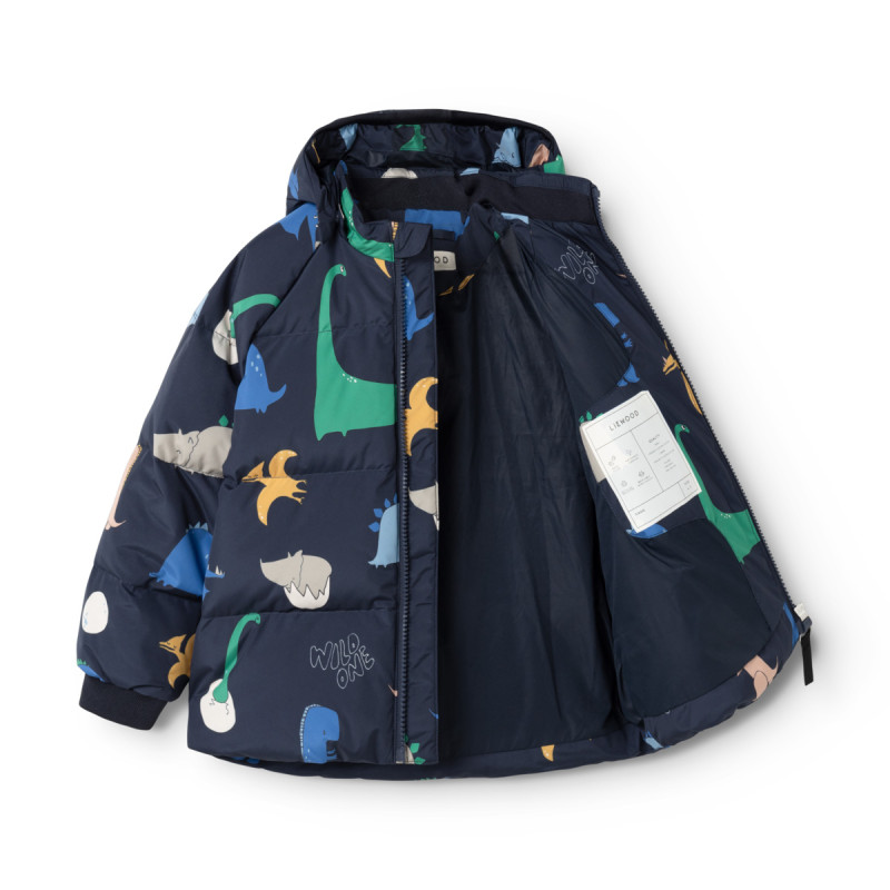 LIEWOOD Polle kurtka puchowa Dino roar / Classic navy