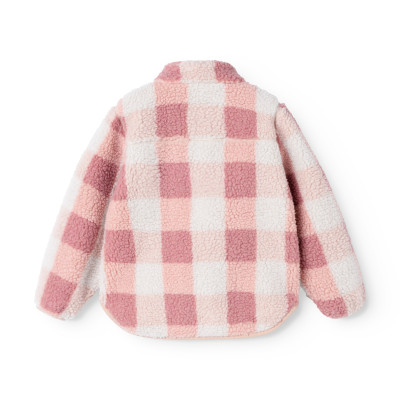 LIEWOOD Kurtka polarowa dla dzieci Nolan Mega Check / Rose blush