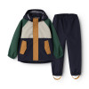 LIEWOOD wodoodporny zestaw Pedia – kurtka i spodnie Garden green multi mix